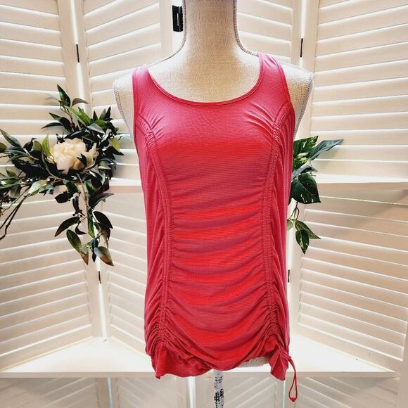 lululemon athletica Tops - LULULEMON ORANGE DRAWSTRING TANK SIZE 6